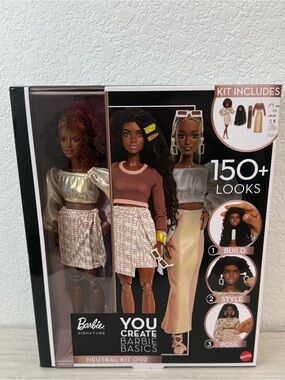 Barbie Signature You Create Barbie Basics Neutral Kit 002 Doll 150+ Looks New